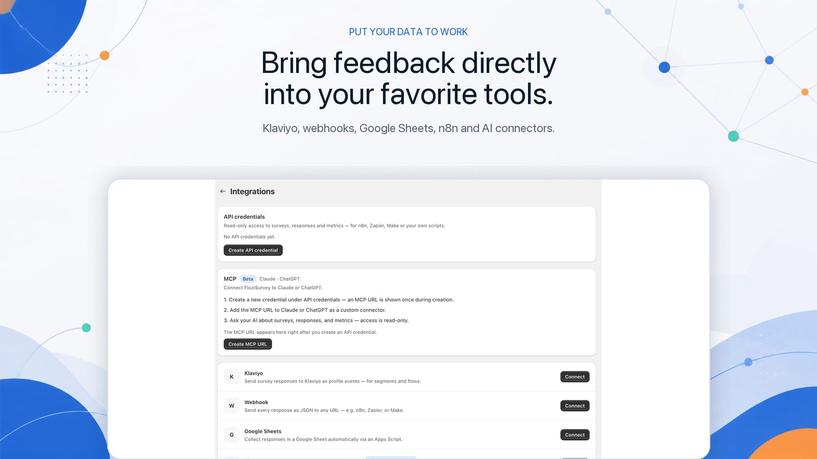 FloziSurvey integrations with Klaviyo