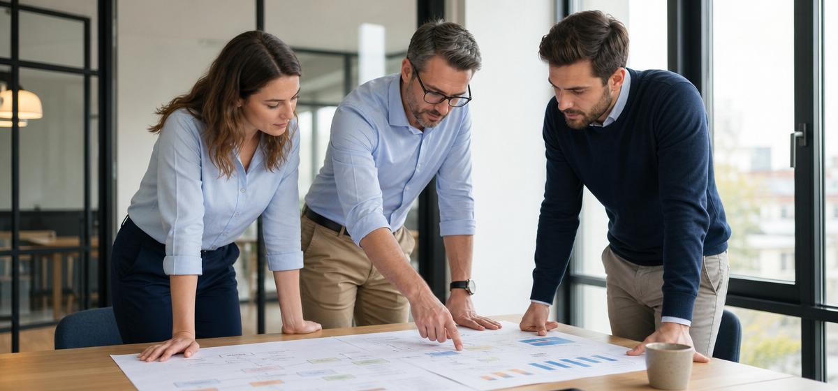 Flozify Team bei der Prozessanalyse